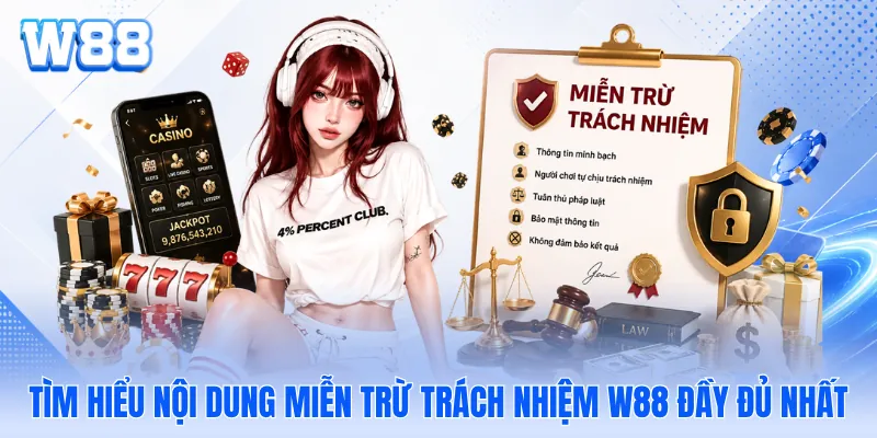 Tìm hiểu nội dung miễn trừ trách nhiệm W88 đầy đủ nhất Tìm hiểu nội dung miễn trừ trách nhiệm WW88 đầy đủ nhất